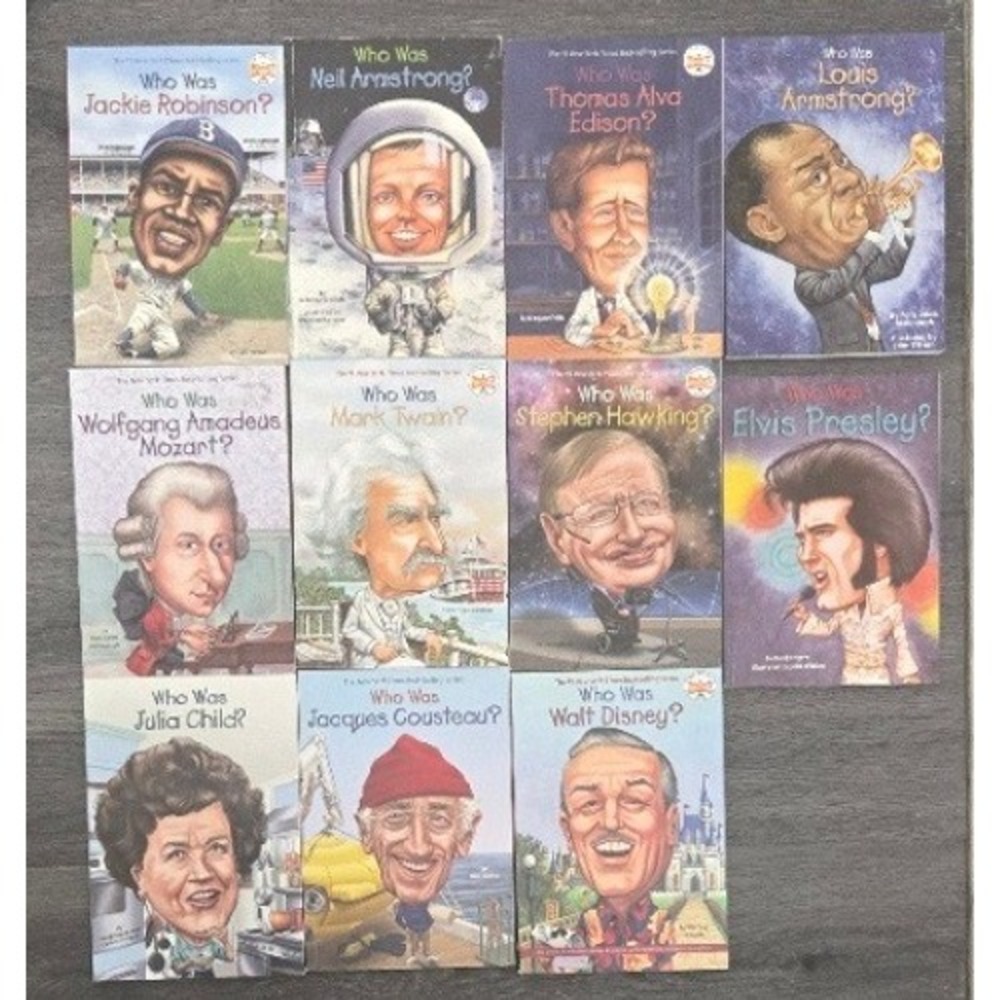 Who Was? Series Biography Paperback Book Lot of 11